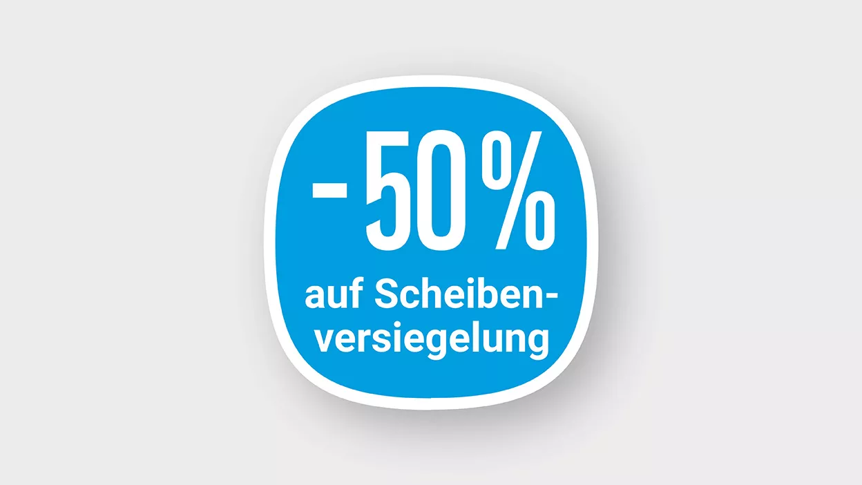 -50% auf Scheibenversiegelung