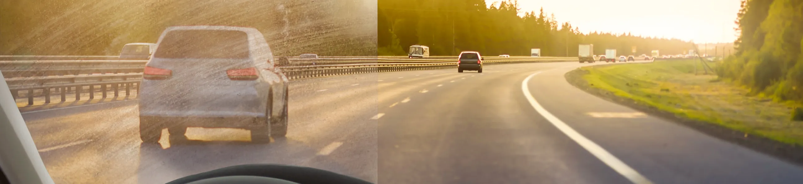 Ausblick aus Frontscheibe